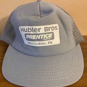 Hubler Bros Vintage Hat Grey Has Wear